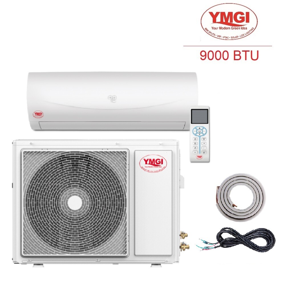 Mini Split Ductless aire acondicionado YMGI 9000 BTU Heat Pump 110-115V |  eBay