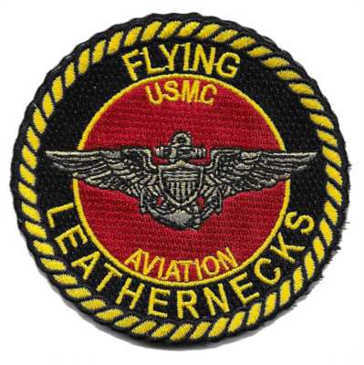 MARINE CORPS AVIATION FLYING LEATHERNECKS AIR WING SHOULDER EMBROIDERED PATCH