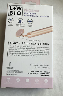 Luxe + Willow Phoenix Rose Quartz Stone Vibrating Facial Massager $80  Sealed NIB | eBay