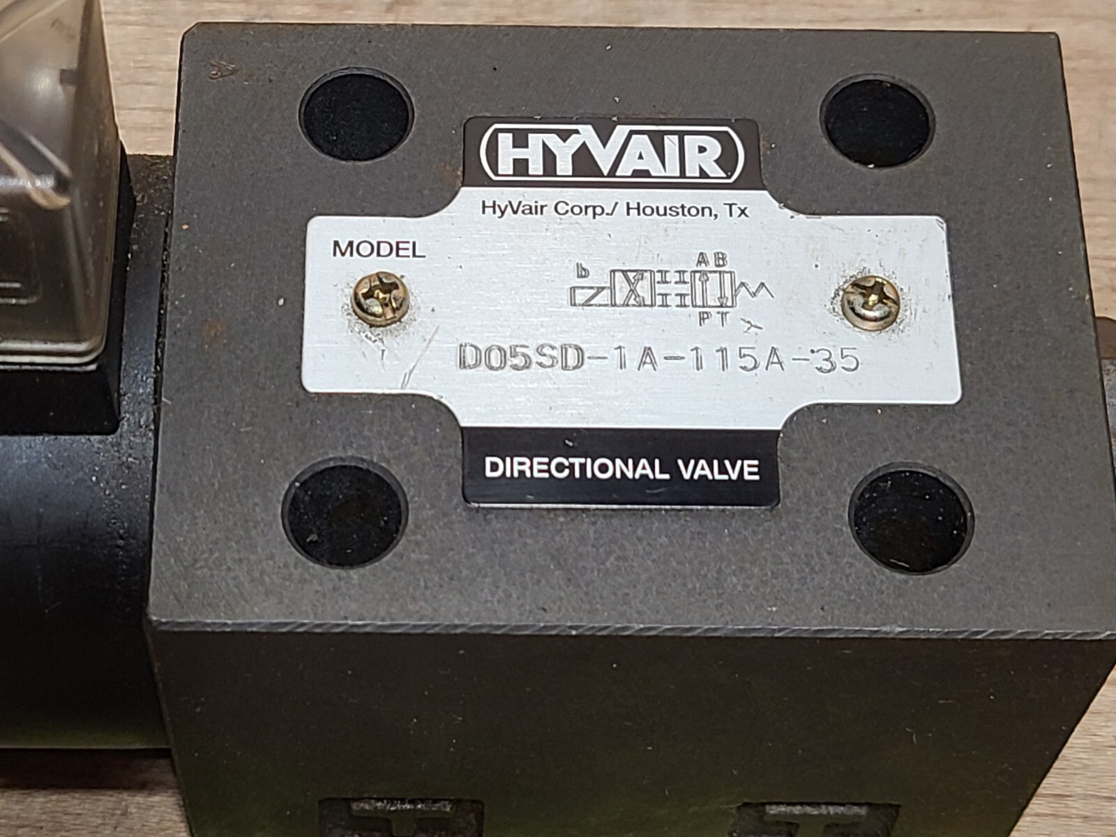 Valvola Doppio Elettroidraulico Hyvair D05S-3A-115A-35 - Modello D05 - Nuova