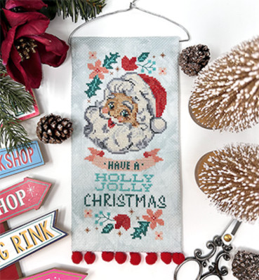Holly Jolly  Santa~Tiny Modernist