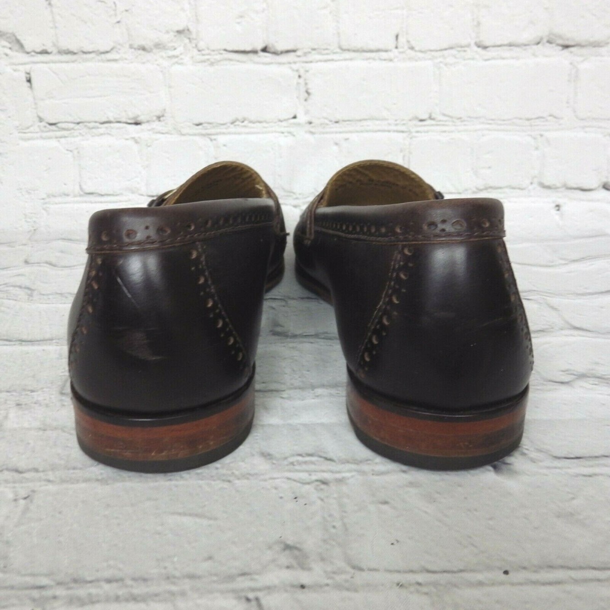 Cole Haan Pinch Hand Sewn Mens Brown Buckle Slip On Leather  display picture 2
