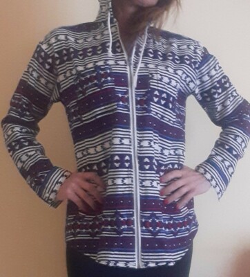 H&M women's hoodie with zip, size 40 Ita