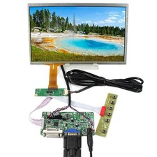 DVI VGA LCD Controller Board 10.1 in 1366x768 Capactive Tocuh LCD Screen