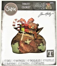 Toyland Colorize Santa's Sack Sizzix Thinlits Thin Metal Die Set by Tim Holtz