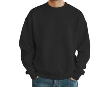 Mens UK Sweatshirt Heavy Blend Crew Neck Plain Jumper Pullover Top Quality