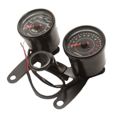 Motorcycle Instrument Cluster 2 in 1 Tachometer Odometer No Drilling