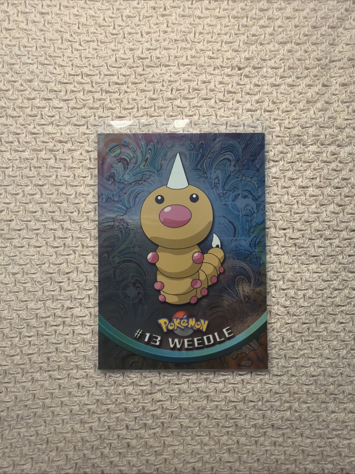 Topps Pokemon Weedle Foil #13 (Blue Logo) - NM