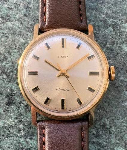 Vintage 1970 TIMEX Electric 33mm  Men's Wristwatch fully working