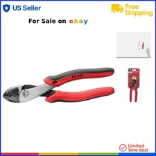 Electrical Pliers Aluminum Copper Wire Cutter Crimper Hand Tool 8 in.