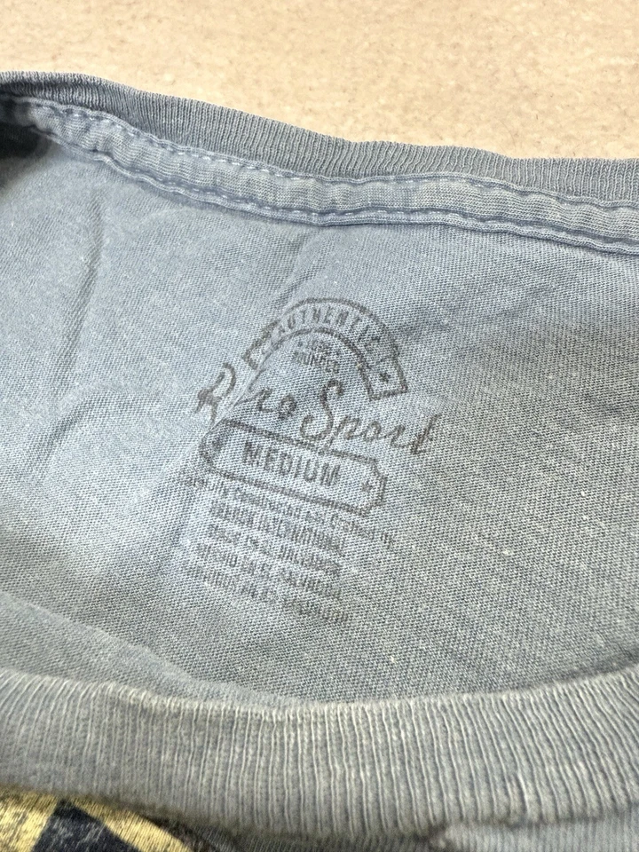 匹兹堡企鹅男式 T 恤中号蓝色复古标志 NHL Rico Sport — 第 3/3 张图片