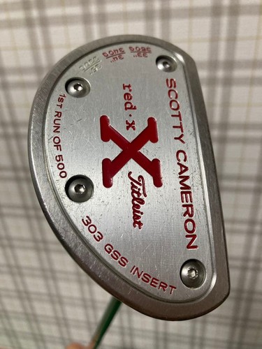 Scotty Cameron Putter red X 1st RUN OF 500  From Japan [Very Good]