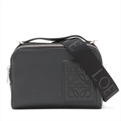 Loewe cameras crossbody bag Mini Leather 2 Way Shoulder Bag Black