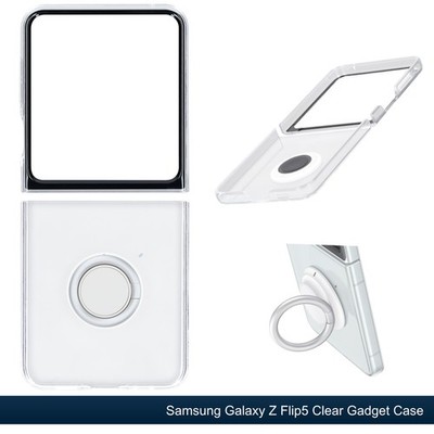 Original Samsung Galaxy Z Flip5 Clear Gadget Case Hülle EF-XF731 transparent