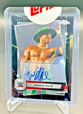 2025 Topps Chrome WWE JOAQUIN WILDE Black Refractor AUTO 03/10 | eBay