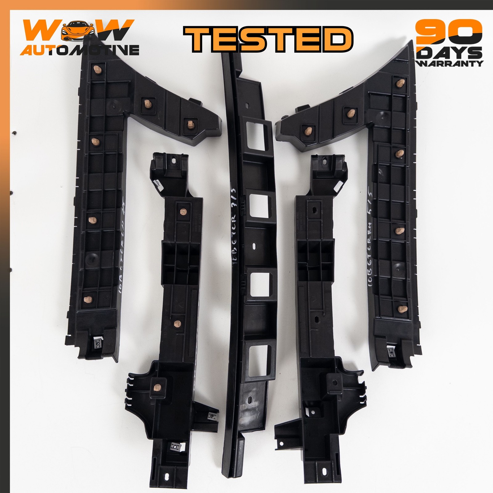 04-11 BENTLEY CONTINENTAL GTC GT REAR BUMPER HOLDER SUPPORT BRACKET SET OEM
