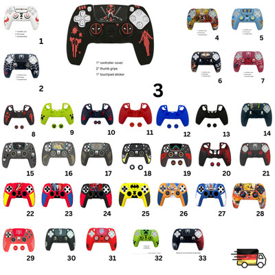 PS5 Controller Cover Silikon   Schutz-Skin Hülle Anti-Slip DualSense Case