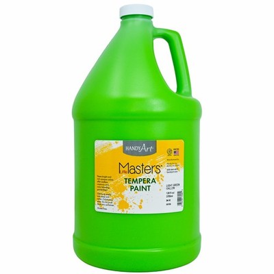 Handy Art Little Masters Tempera Paint Light Green Gallon 128 Oz Bottle Bright