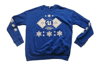 RARE Epic Games Holiday Sweatshirt Epic Games Employee  2024 Large Unreal Engine