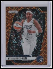 2024 Panini Prizm WNBA #20 Myisha Hines-Allen Orange Velocity Prizms