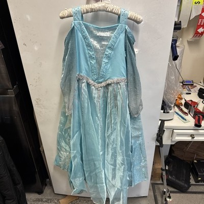 Disney Store Authentic FROZEN Elsa Deluxe Light Up Costume Dress Size 10