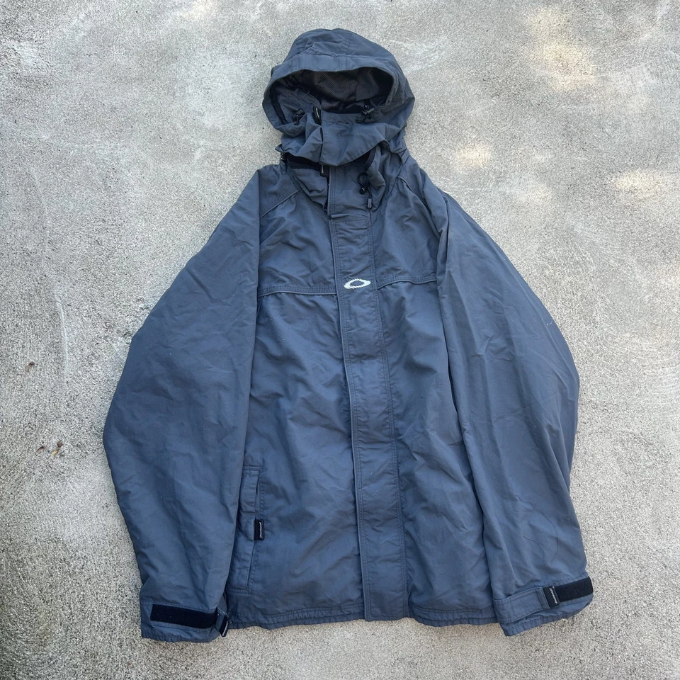 Chaqueta de esquí de colección años 90 Oakley Software 2XL logotipo de dispersión central Gorpcore Techwear Foto 2 de 4