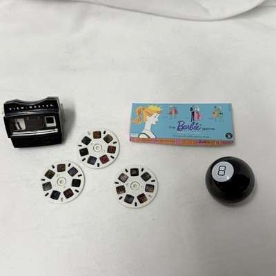 Mattel Cool Collecting Barbie Miniature Toys Magic 8 Ball View Master Board Game