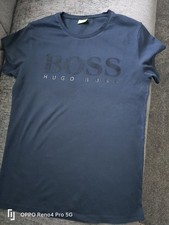 HugoBoss T Shirt Navy Size M In Excellent Condition Worn Twice 100% Cotton