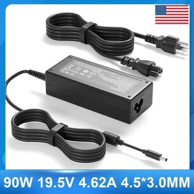 For Dell 90W 4.5mm 19.5V 4.62A AC Adapter Charger RT74M LA90PM111 Laptop Cord
