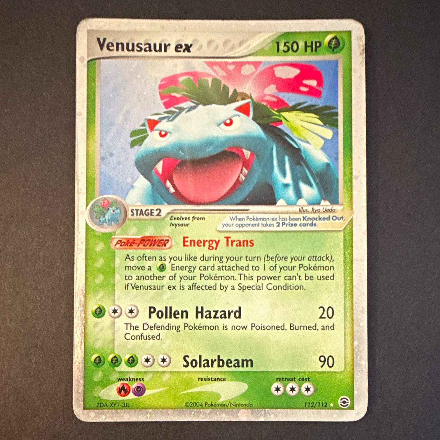 Pokémon TCG Venusaur ex Holo EX FireRed & LeafGreen 112/112 English 2004