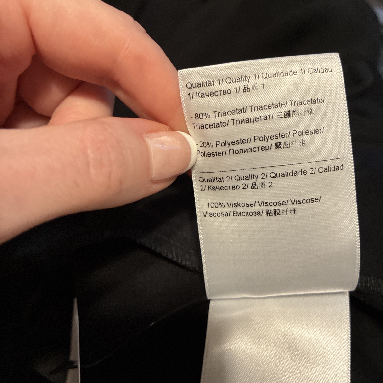 Escada Authentic Solid Black V Neck Long Sleeve A… - image 11