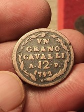 Splendida UN GRANO CAVALLI 12 Regno NAPOLI 1792 FERDINANDO IV DI BORBONE Rara R