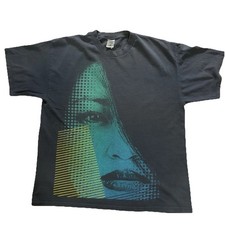 Vintage Selena Quintanilla T-Shirt XL Alstyle Faded Black Tejano Queen RARE