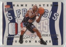2002-03 Fleer Platinum Nameplates Patch 326/385 Steve Francis #N-SF Patch un2