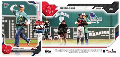 2026 Topps Now MLB #231 Roger & Kody Clemens Boston Red Sox - IN HAND