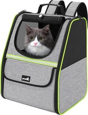 pecute Katzenrucksack Haustier Rucksack mit Netzfenster, Tragbare und Faltbare K pecute Katzenrucksack Haustier Rucksack mit Netzfenster, Tragbare und Faltbare K