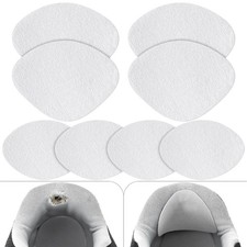 Shoe Heel Patch, 4 Pairs 2 Sizes 3.5 in  2.8 in,  2.4 White
