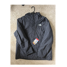 The North Face Mens Black Hooded Full-Zip Jac...