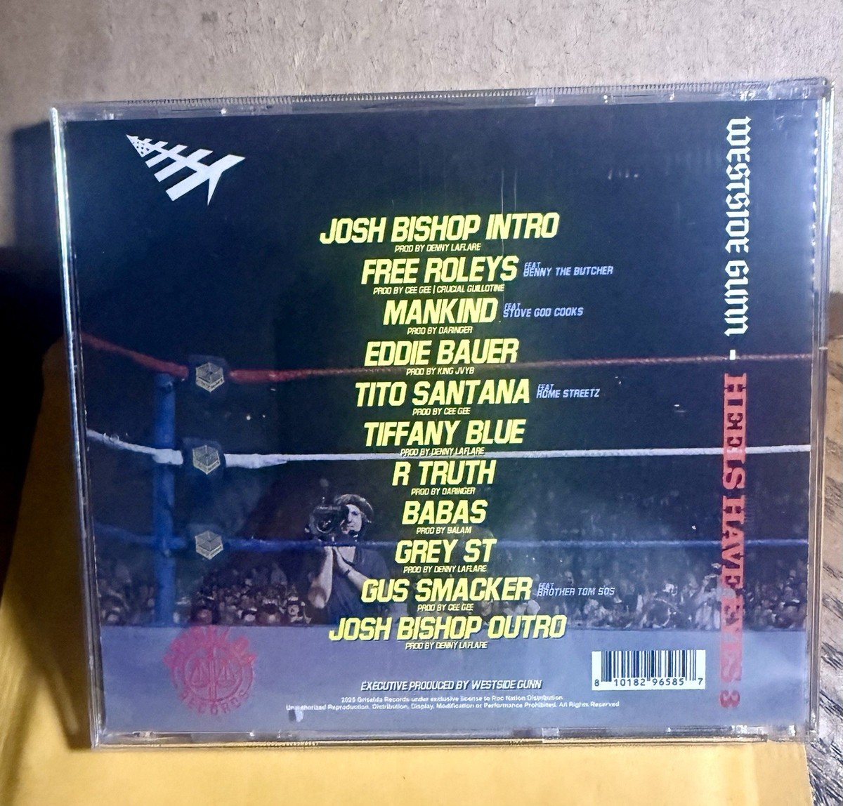 Westside Gunn: HEELS HAVE EYES 3 - WSG SIGNED CD - Autographed