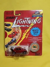 1993 Johnny Lightning BUG BOMB Red Car Redline Wheels Coin 08,105 Series E 🔥X3