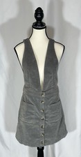 Show Me Your Mumu • NWT Jumper Dress Size M Connelly Overall Corduroy Gray