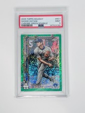 2025 Topps Holiday -  Shohei Ohtani - Chrome-Green Sparkle - /99 - #HC1 - PSA 9