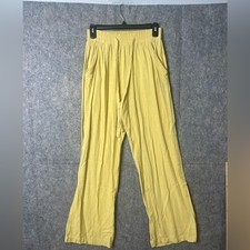 Sienna Sky Woman's Medium Wide-Leg palazzo elastic drawstring linen blend Pants