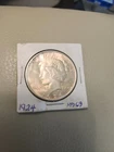 1924 liberty peace one dollar silver coin