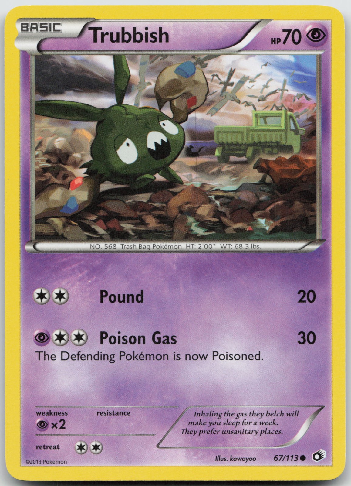 Trubbish Common Legendary Treasures 67/113 NM