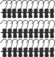 50 PCS Boot Hangers for Closet Laundry Hooks with Clips Boot Hanging Hold Cli...
