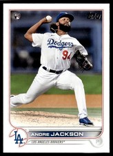 2022 Topps Andre Jackson Rookie Los Angeles Dodgers #258