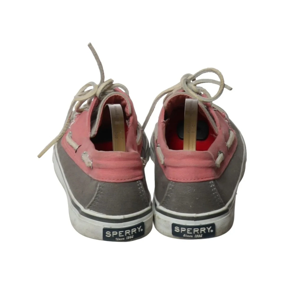 Sperry, Canvas Sneaker, Größe: 39 1/2, Grau/Pink, Damen #dnK