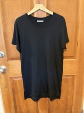 John Elliot T Shirt Dress Black Short Sleeve Pullover Womens Size 2 Or Medium M
