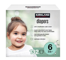 Kirkland Signature Diaper Size 6, 132 ct FREE SHIPPING